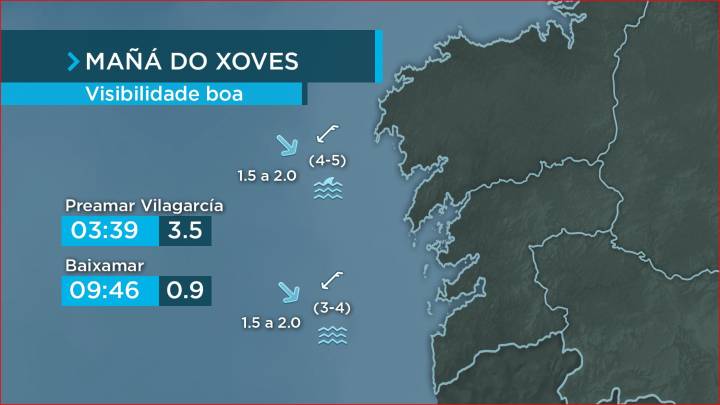 O vento do norte deixará áreas de forte marusía na Costa da Morte