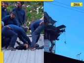 Shocking viral video captures Gurgaon man’s fall as bungee cord suddenly snaps i