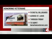 Digital billboards across St. Louis honor veterans