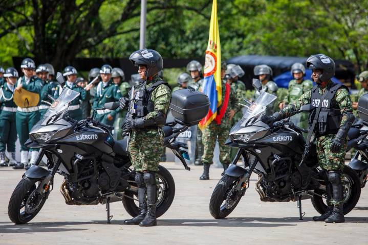 La primera unidad militar motorizada de alto cilindraje del país está en Medellín