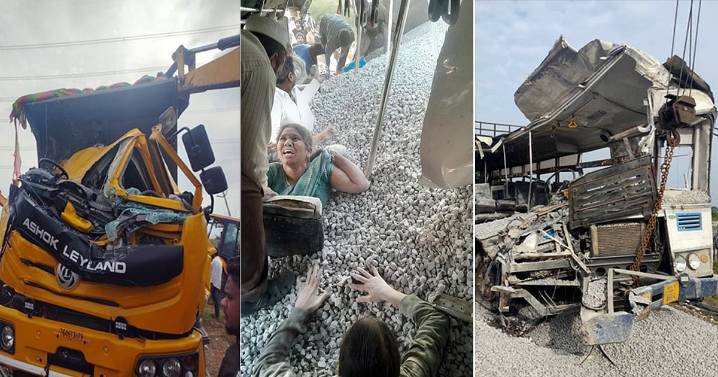 17 killed, several injured as truck rams into passenger bus in Telangana's Ranga Reddy