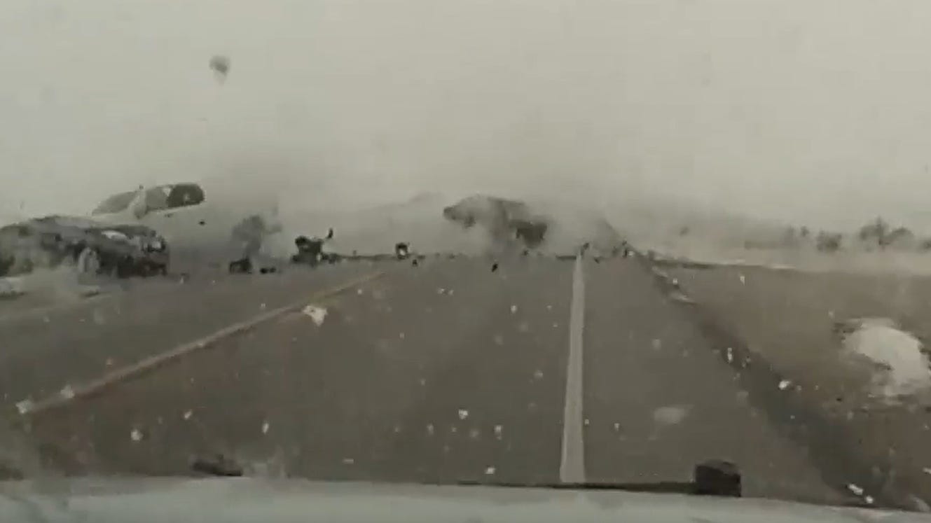 Dash cam footage captures head-on collision near Story City