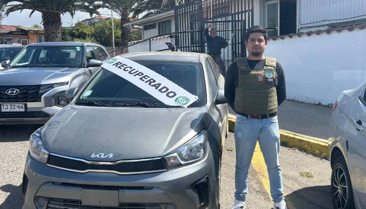 Sujeto de 33 años fue detenido en Viña del Mar por conducir auto robado en julio de 2024