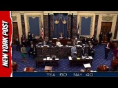 Watch: Moment Senate Passes Bill in Major Step to End Government Shutdown