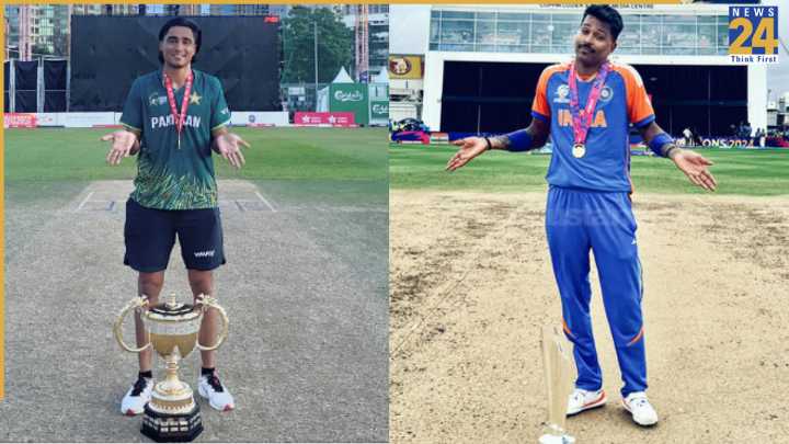 Pakistan Cricketer copies Hardik Pandya’s iconic trophy celebration after winning Hong Kong Sixes