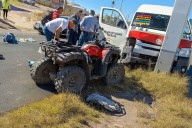 Pachuca-Actopan: accidente entre Urvan y cuatrimoto deja heridos