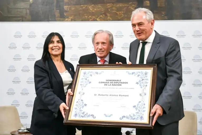 Diputados de la Nación entregó la Mención de Honor a Roberto Romani