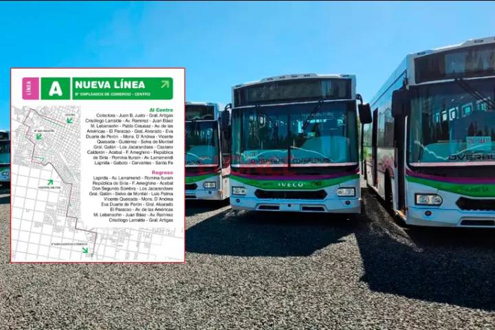 Transporte urbano en Paraná: difundieron los mapas de los nuevos recorridos
