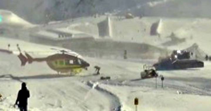 Stubai Glacier avalanche as multiple people buried in snow after it hits near ski lift