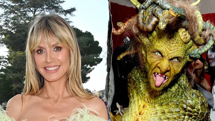 Heidi Klum's elaborate Medusa look steals show at Halloween party