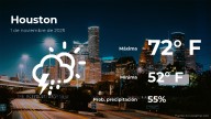 Pronóstico del clima en Houston para este sábado 1 de noviembre