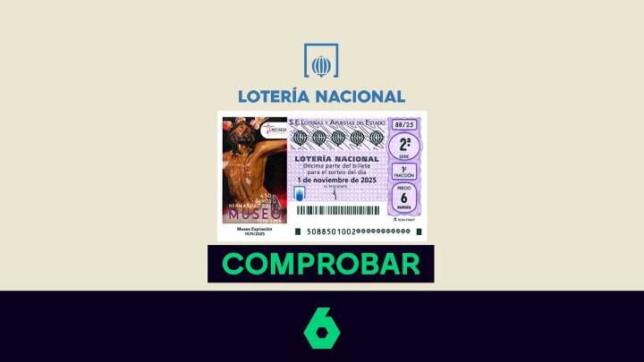 Lotería Nacional de hoy | Comprueba el resultado del 1 de noviembre de 2025