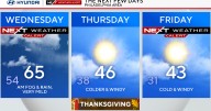 More rain arrives Wednesday in Philadelphia before cold, windy Thanksgiving. Here's the weather forecast.