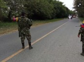 Retén ilegal en la vía Panamericana