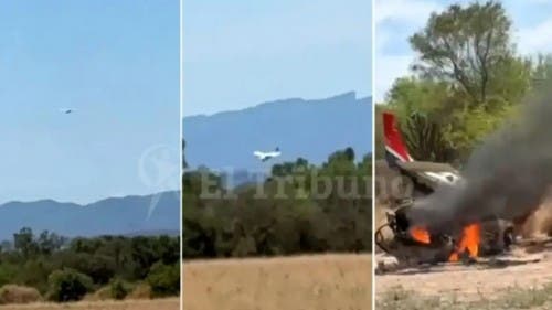 Video: así fue el momento en el que se estrelló una avioneta con 130 kilos de cocaína en Salta