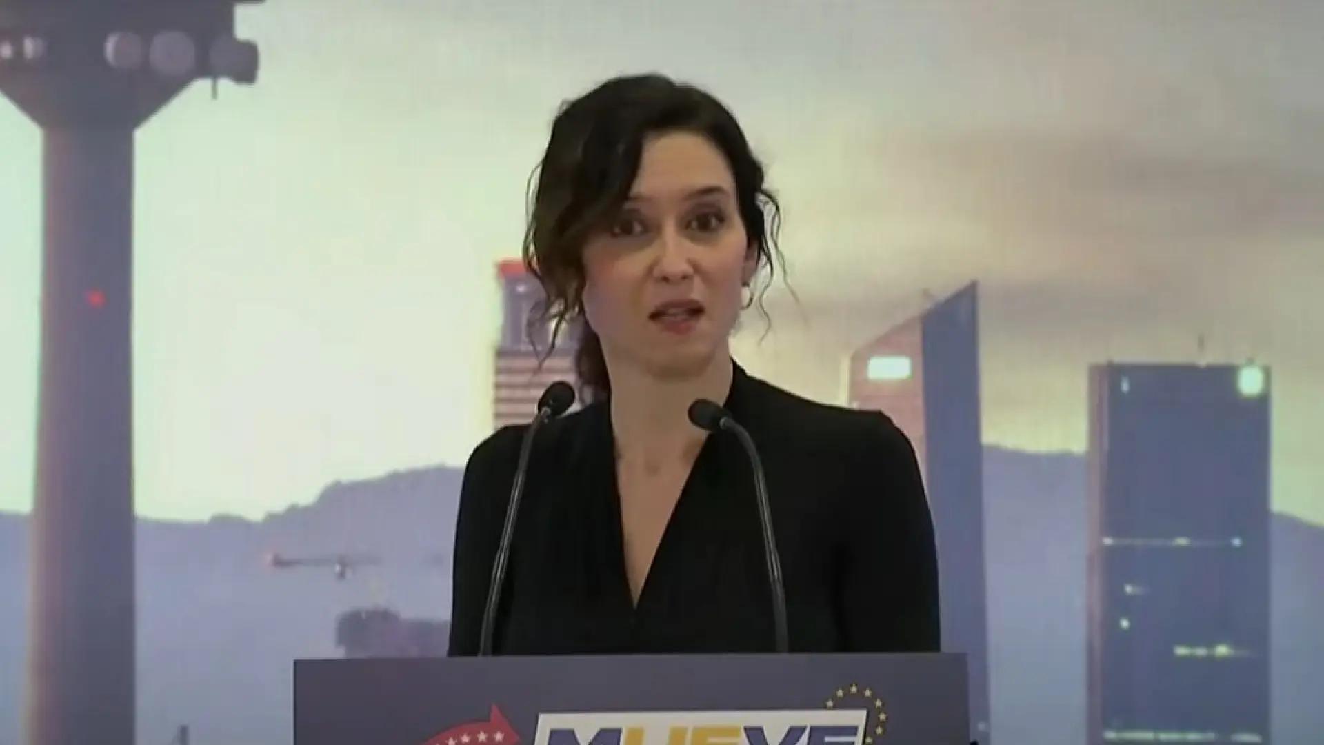 Ayuso pide al Gobierno explicar para qué es la lista de objetores del aborto y avisa de la "herencia envenenada" que Sánchez dejará