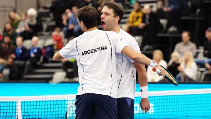 Argentina iguala 1-1 la serie con Alemania y los dobles definen el pase a semis