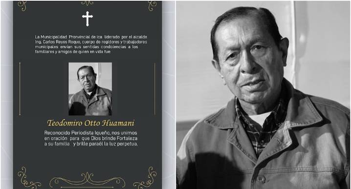 Ica: Falleció el reconocido periodista y profesor Otto Huamaní Conde