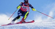 US ski star Shiffrin leads 2nd World Cup slalom of Olympic season after opening run