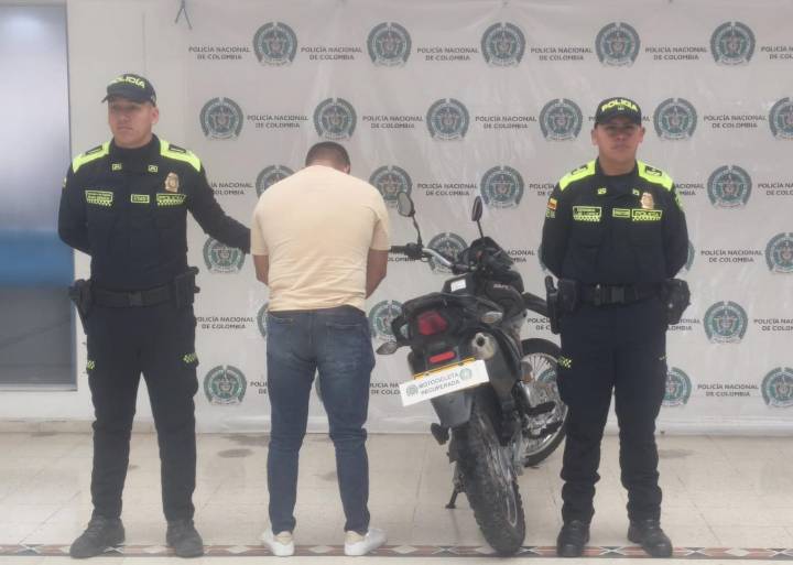 Operativo permitió captura de un hombre y recuperación de una moto