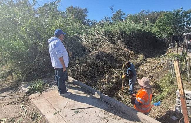 Supervisa alcalde de Morelos obras de limpieza