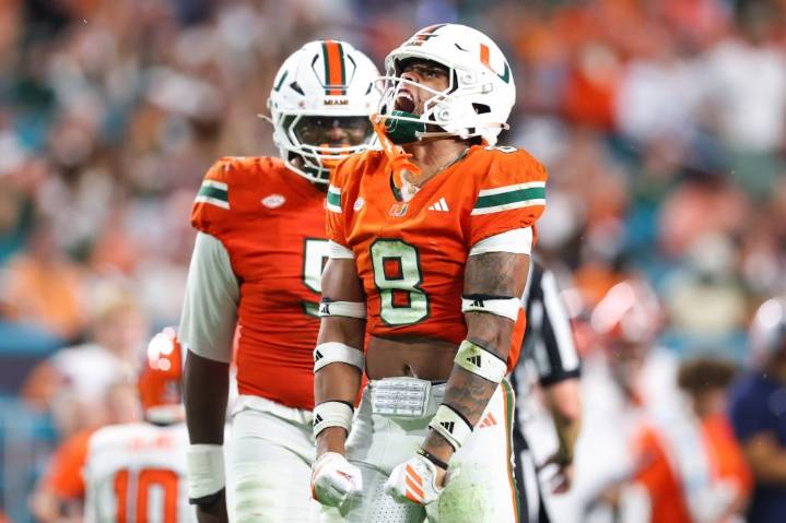 Miami Hurricanes move up in polls after beating Syracuse