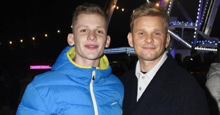 Jeff Brazier and son Freddy support each other at first event since romance splits