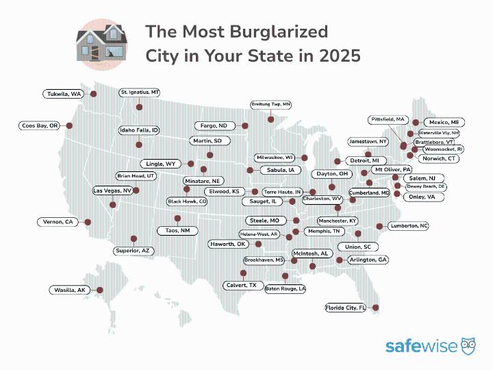 What City in Georgia Has The Highest Burglary Rate?