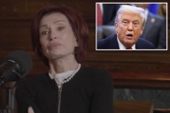 A tearful Sharon Osbourne recalls touching call Trump made to her after Ozzy's death at 76