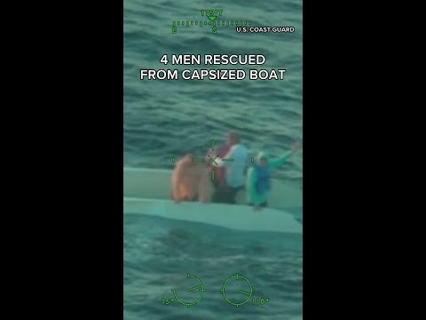 Men wave for help from capsized boat off Clearwater coast