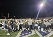 Riverdale Ridge’s Ricky Weeks taken away by ambulance in 4A second round