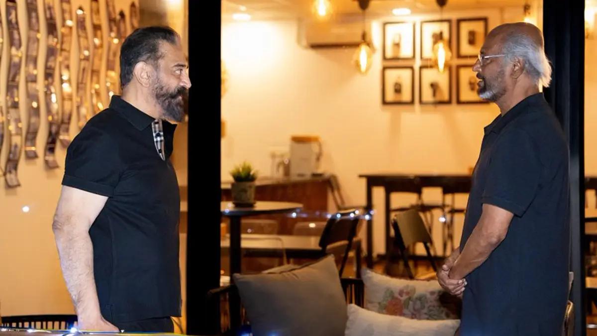 Photo Moment: Tamil cinema legends Rajinikanth & Kamal Haasan in one frame