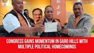 Congress Gains Momentum in Garo Hills with Multiple Political Homecomings