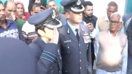 HAL Tejas aircraft crash: Wing Commander Afshan breaks down during funeral of husband Namansh Syal
