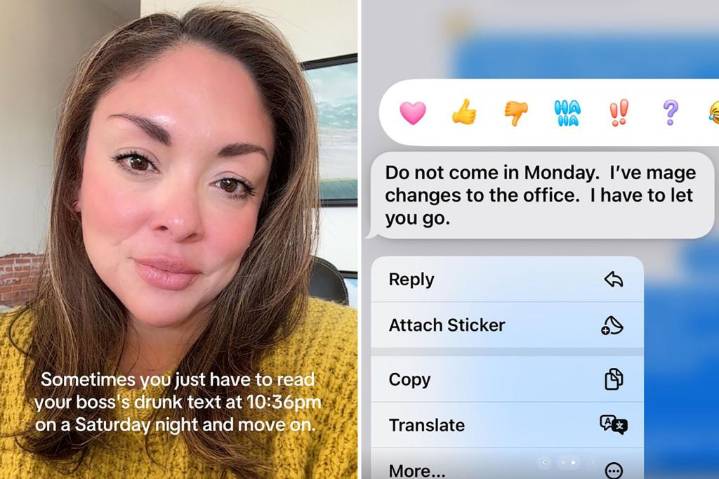 Real estate agent fired after boss sends her a ‘drunk’ late