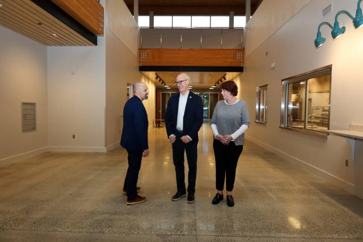 Scene in Lynnwood: Congressman Larsen tours Neighborhood Center as opening nears