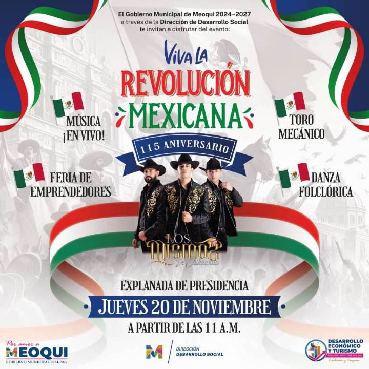 Invita Miriam Soto a Desfile y Verbena por el 115 Aniversario de la Revolución Mexicana