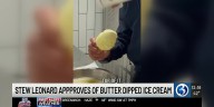Stew Leonard tries viral butter-dipped ice cream trend