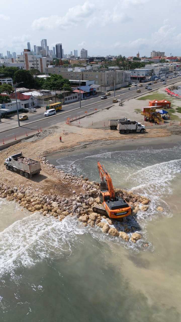 Inicia construcción del Espolón Intermedio 7 en el Gran Malecón del Mar