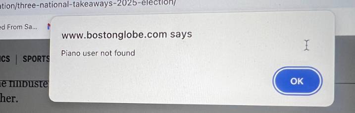 Billy Joel not available at bostonglobe.com