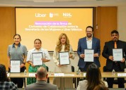 Firman convenio con Uber para dar seguridad a mujeres