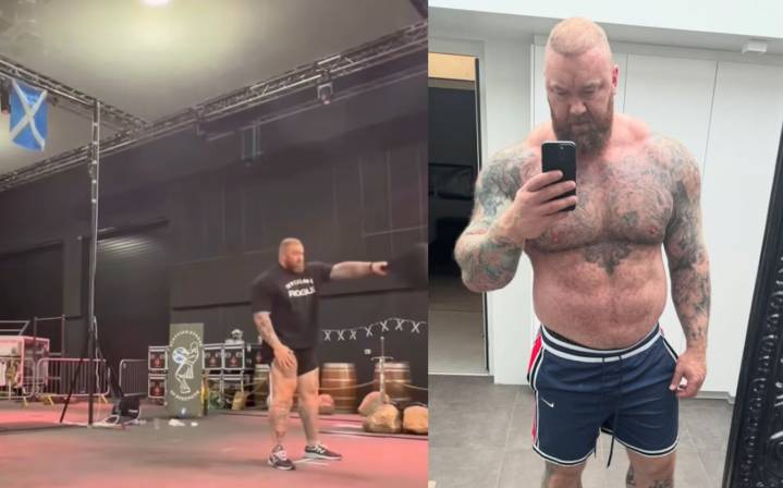 Hafthor Bjornsson Crushes a Single-Arm Weight Over Bar Unofficial World Record – Fitness Volt