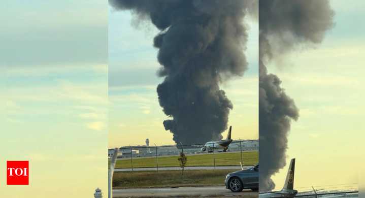 US cargo plane crashes near Louisville airport: Hawaii-bound aircraft erupts in thick black smoke; 3 dead, 11 injured