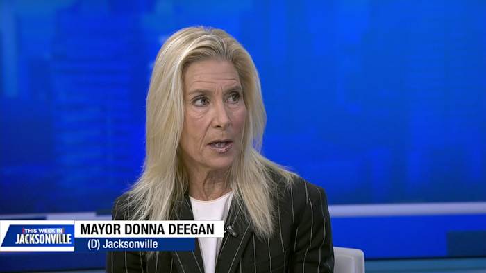 Mayor Donna Deegan highlights health care savings, new Riverfront Plaza, and political civility