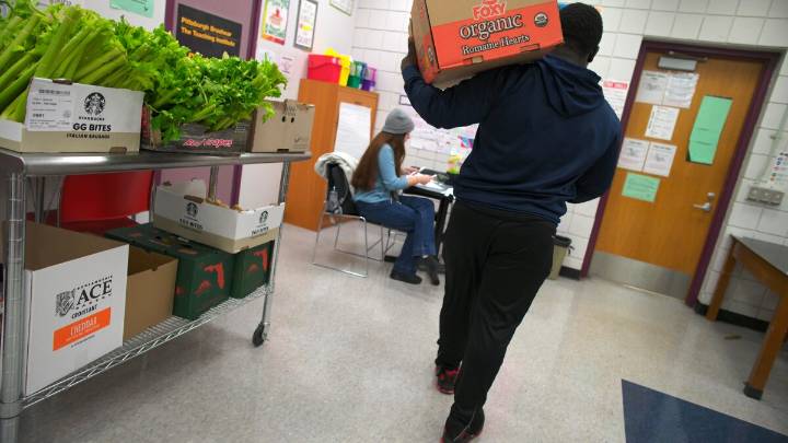For students who rely on SNAP, school food pantries offer some relief