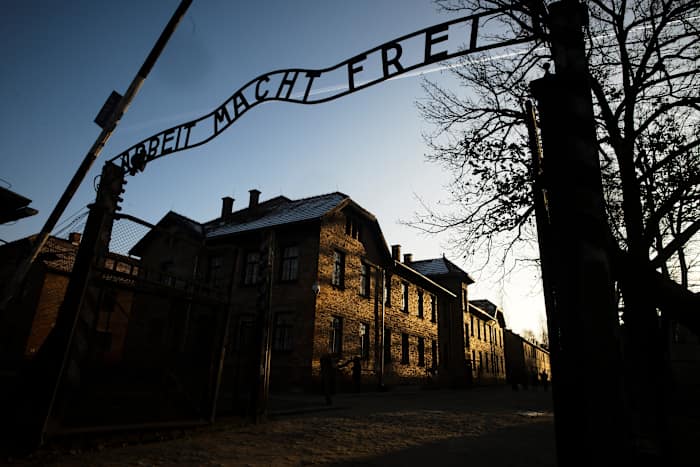 Faith leaders condemn a Pennsylvania Halloween parade float with an Auschwitz sign