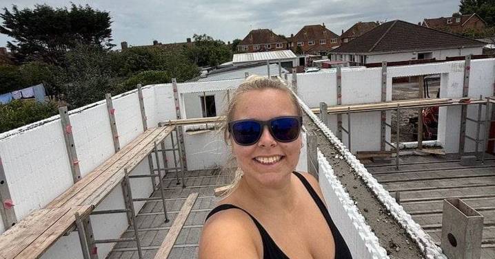 Couple saving £100k building their home share polystyrene hack