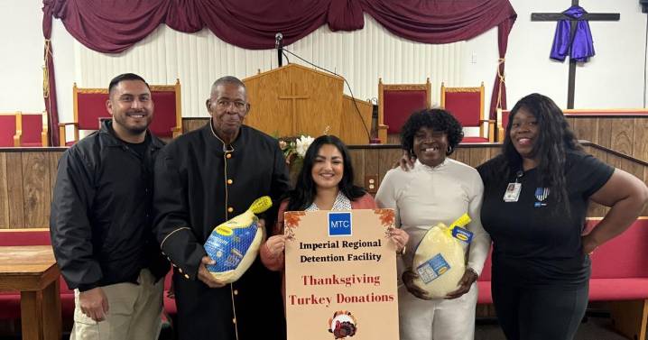 Imperial Detention Facility donates over 120 turkeys ahead of Thanksgiving