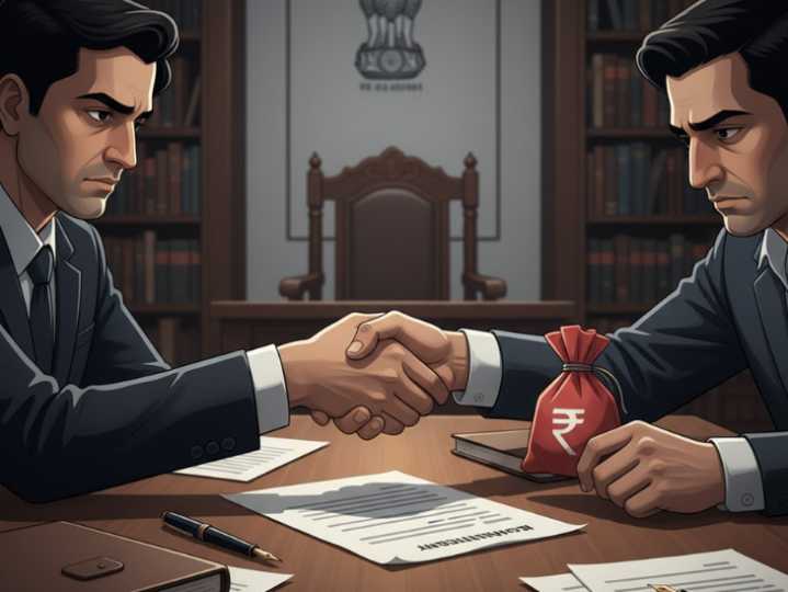 Case against Mumbai judge and clerk over bribery scandal:Rs 25 lakh demanded to rule in favor in land dispute; clerk caught taking Rs 15 lakh as bribe