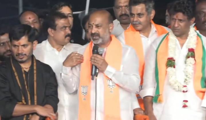 Bandi Sanjay threatens to demolish mosques if Maisamma temples are not rebuilt within 48 hours